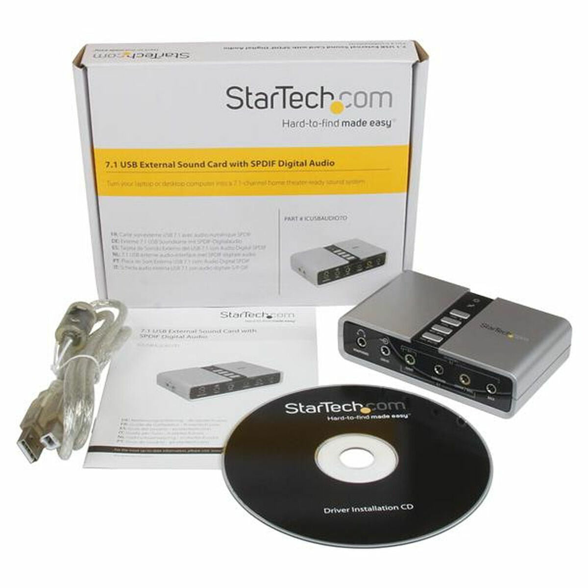 Sound card Startech ICUSBAUDIO7D-2